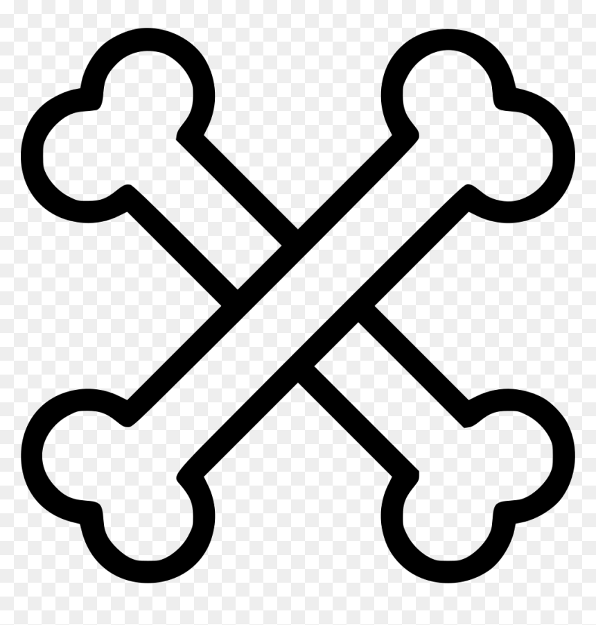Bones Danger Human Caution - Swords Clashing Clipart, HD Png Download - human bones png