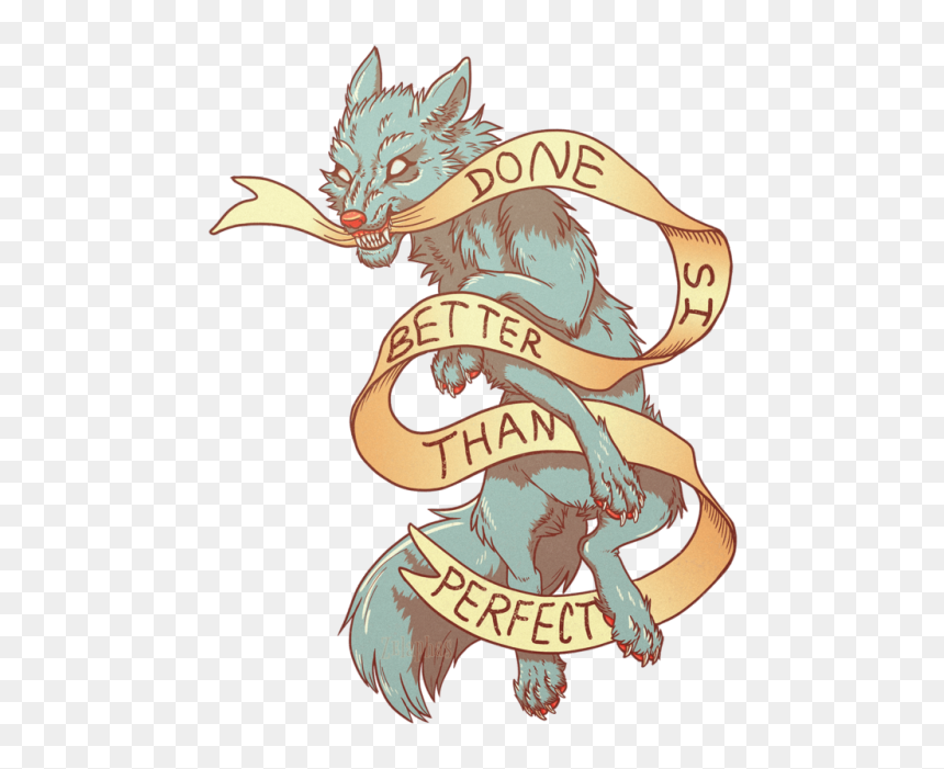 Done Is Better Than Perfect Tattoo, HD Png Download - tumblr banners png
