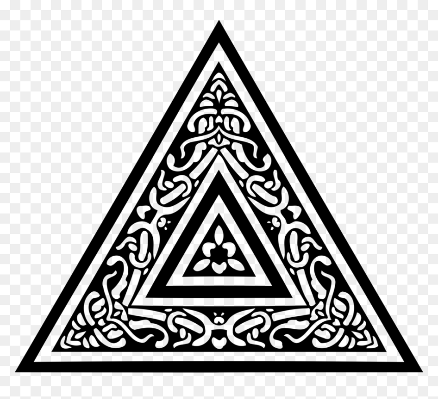 Triangle,symmetry,area - Triangle Eye, HD Png Download - music.ly png