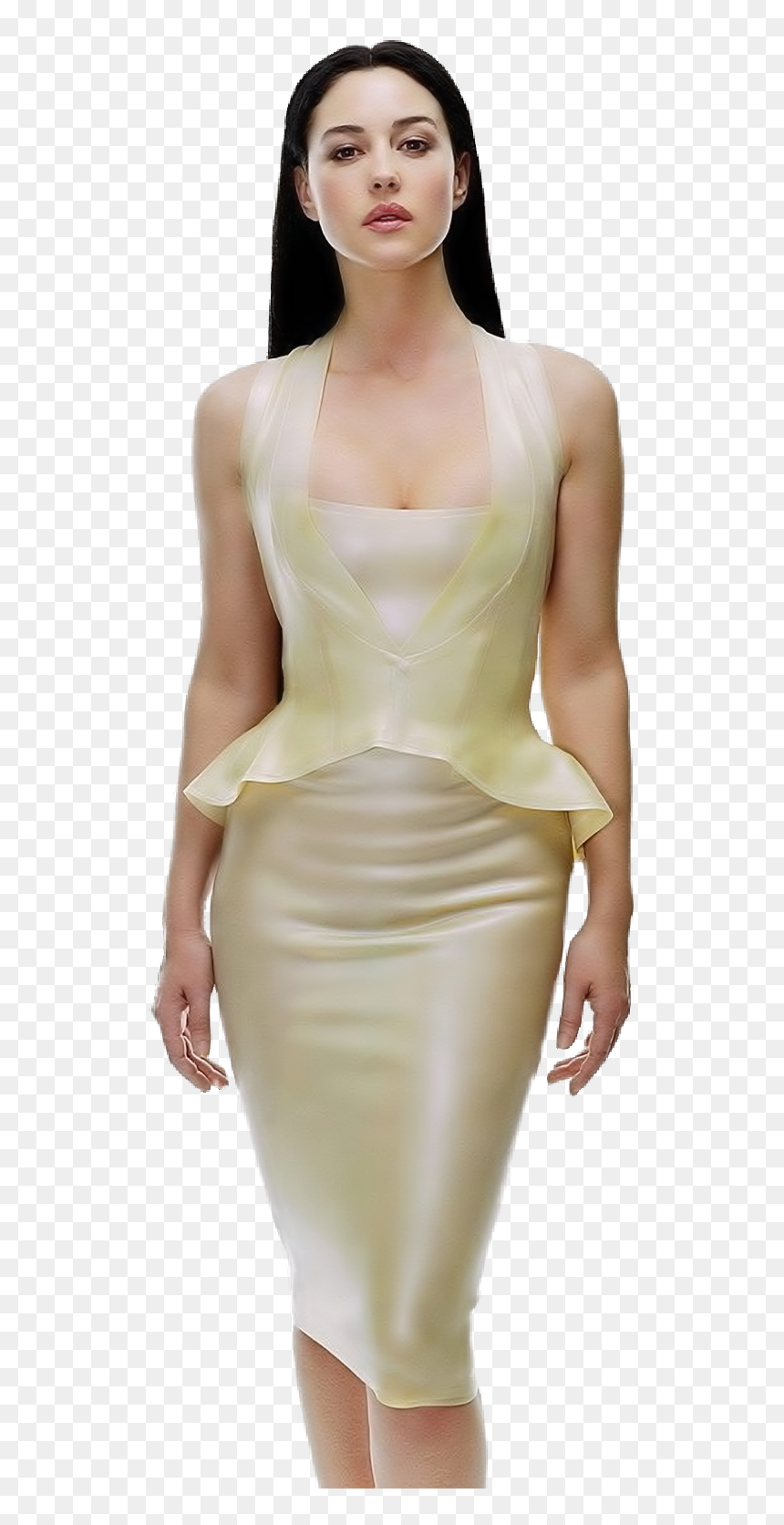 Clip Art Monica Bellucci Reloaded Merovingian - Monica Bellucci Latex Dress, HD Png Download - neo matrix png