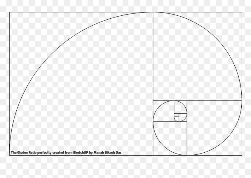 Proporção Aurea Png, Transparent Png - the golden ratio png