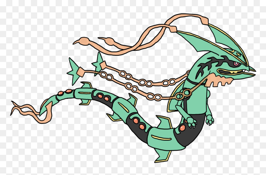 Cartoon, HD Png Download - mega rayquaza png