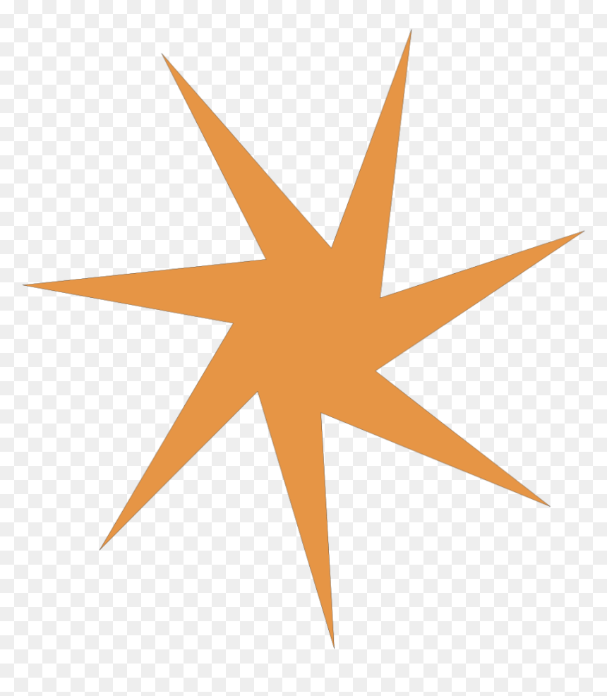 Rose Des Vents Orange, HD Png Download - star gif png