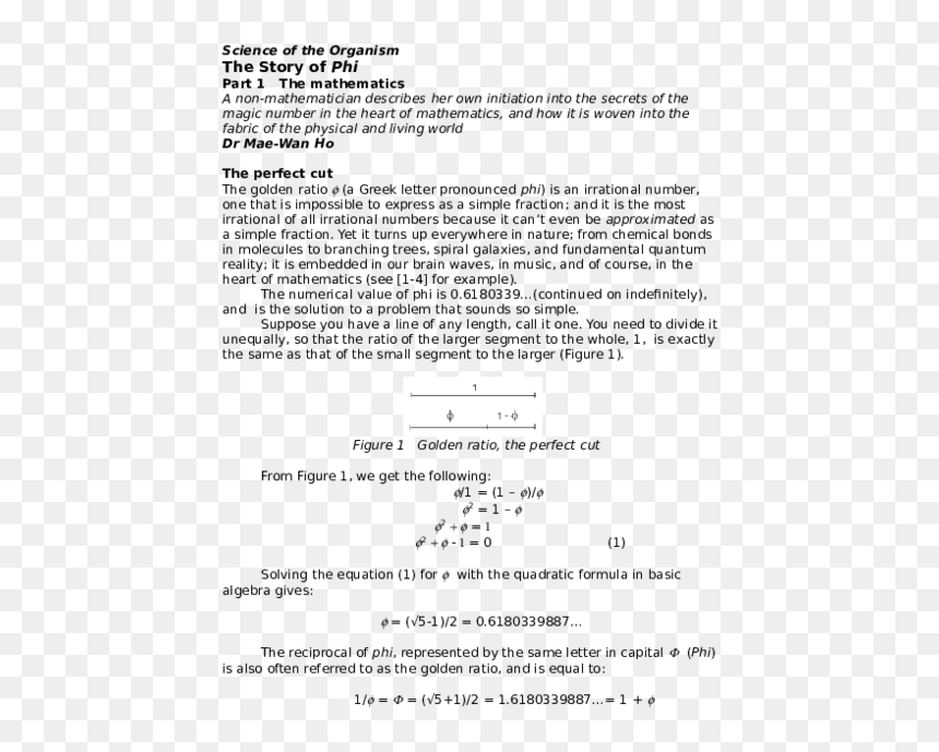 Document, HD Png Download - the golden ratio png