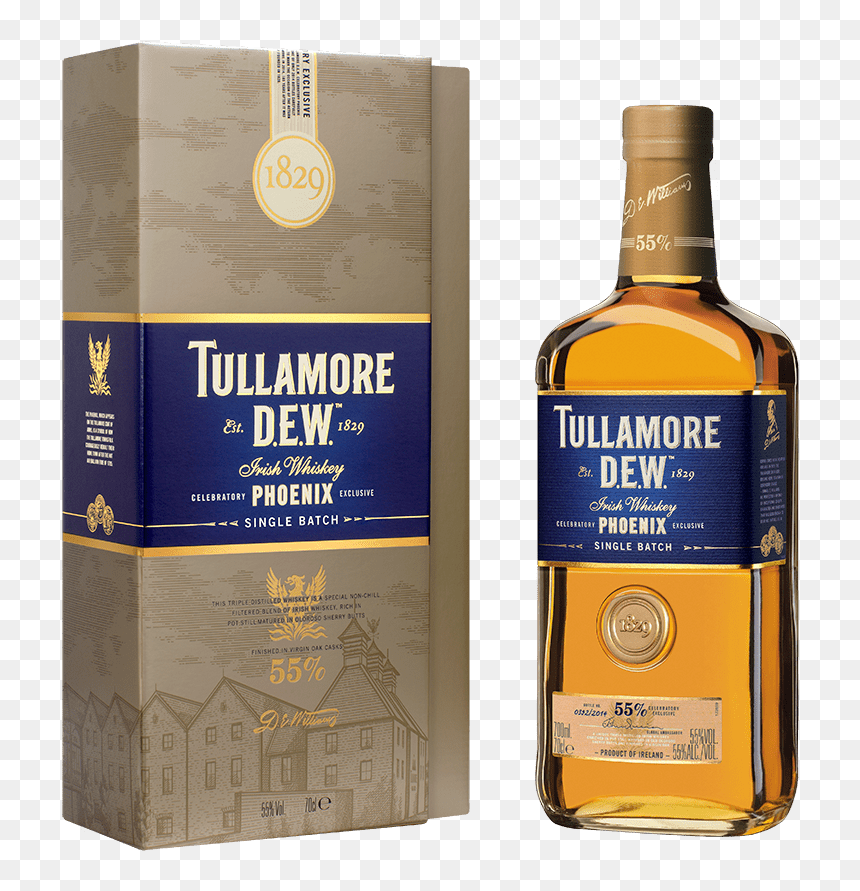Tullamore Dew Celebratory Phoenix Bottle Box 01 No - Tullamore Dew Phoenix Irish Whiskey, HD Png Download - tullamore dew logo png