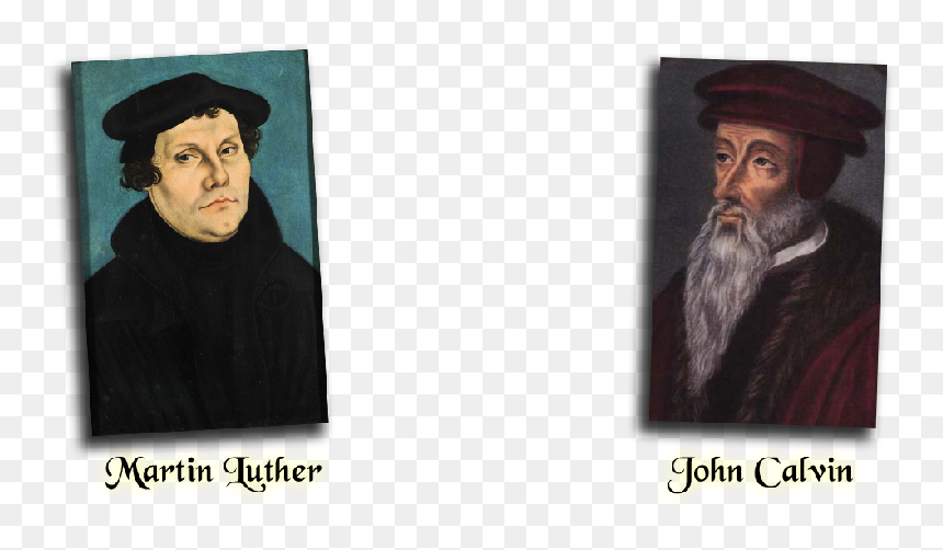 Fathers-text - Martin Luther And John Calvin, HD Png Download - martin luther png