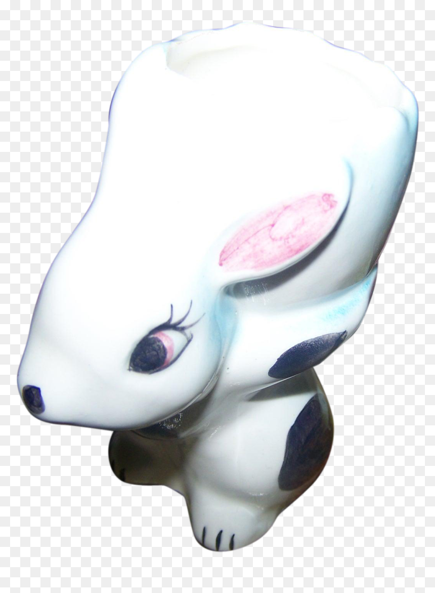 Charming Ceramic Bunny Rabbit Cracked Egg Egg Cup Eggcup - Figurine, HD Png Download - ceramic png