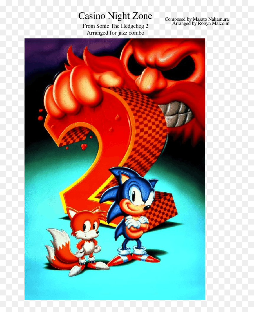 Sonic The Hedgehog 2 Mega Drive, HD Png Download - casino night png