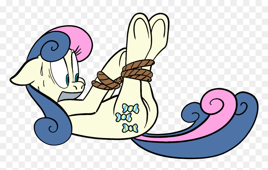 Earth Pony, Female, Floppy Ears, Gag, Hogtied, Hooves, - Mlp Rarity Cloth Gagged, HD Png Download - gag png