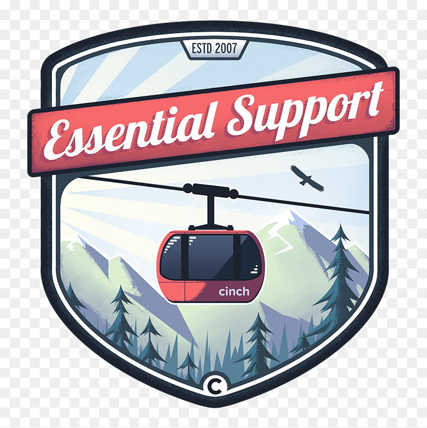 Cinch Essential Support Badge - Rear-view Mirror, HD Png Download - cinch png