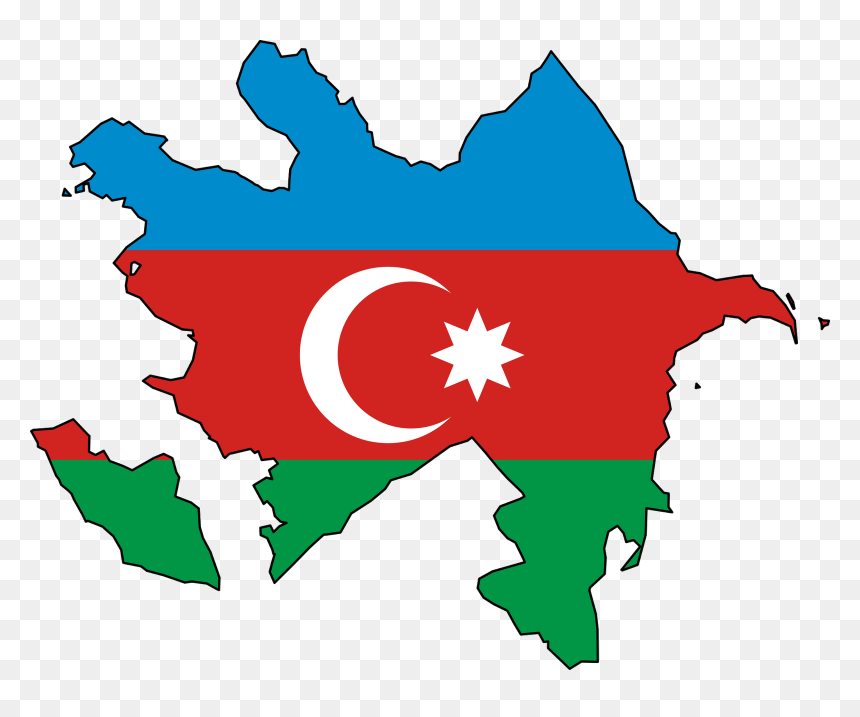 World Flags Clipart - Azerbaijan Flag Map, HD Png Download - flags of the world png