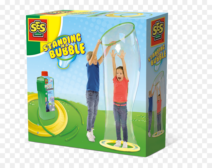 Standing In A Bubble, HD Png Download - action bubble png