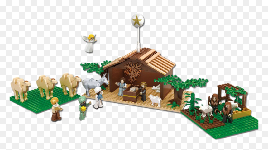 Transparent Lego Brick Png - Brick Em Young Nativity Set, Png Download - lego bricks png