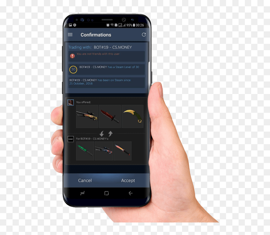 Smartphone, HD Png Download - csgo karambit png