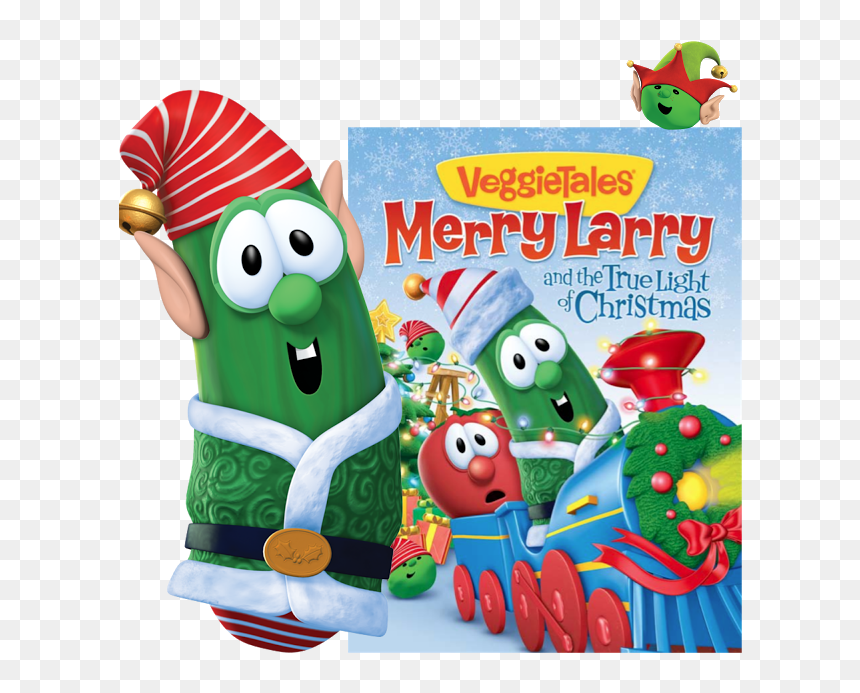 Transparent Veggie Tales Clipart - Veggietales Merry Larry And The True Light, HD Png Download - larry the cucumber png