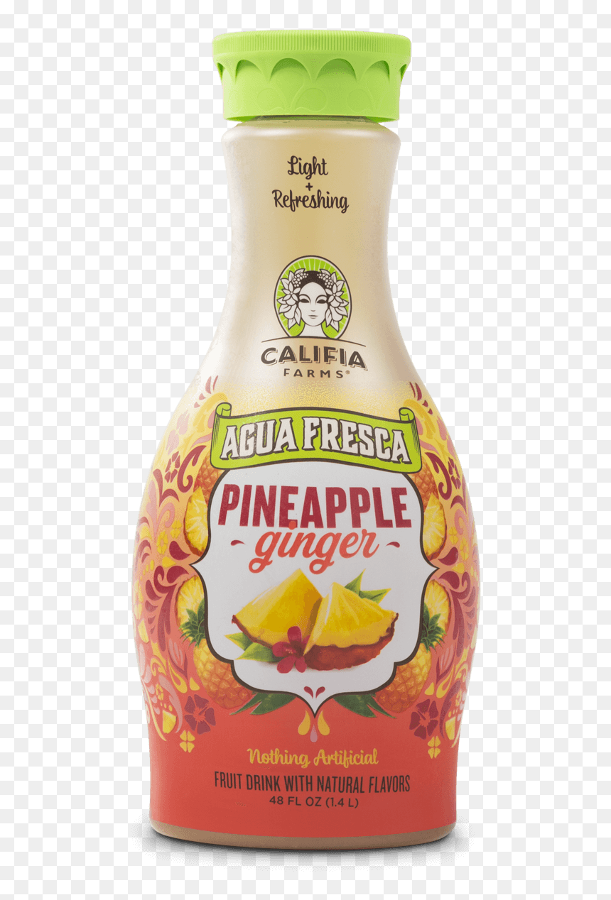 Pineapple Ginger Agua Fresca 48oz - Califia Farms, HD Png Download - agua fresca png