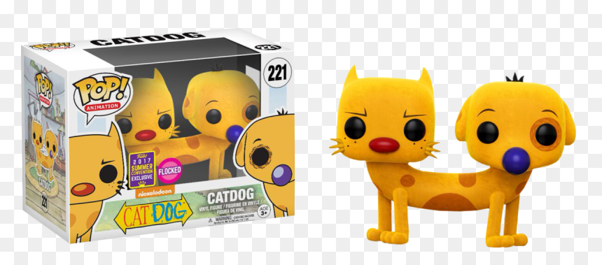 Flocked Catdog Funko Pop, HD Png Download - catdog png
