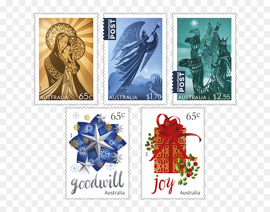 Australian Christmas Stamps 2016, HD Png Download - christmas 2016 png