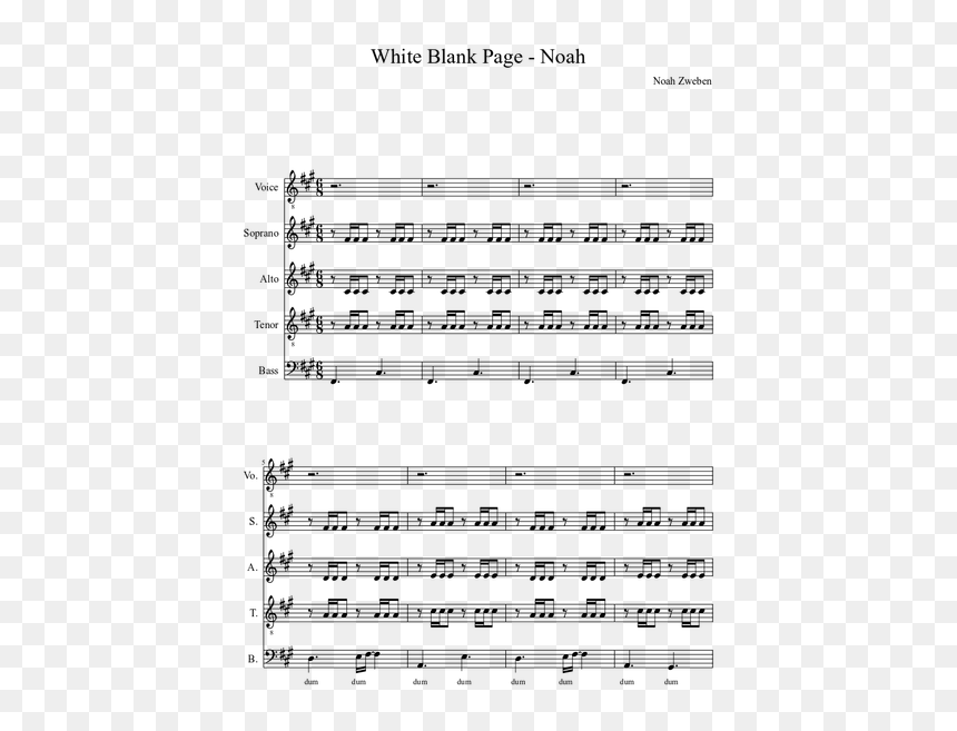Waltzing Matilda Trumpet Music Sheet Hd, HD Png Download - blank page png