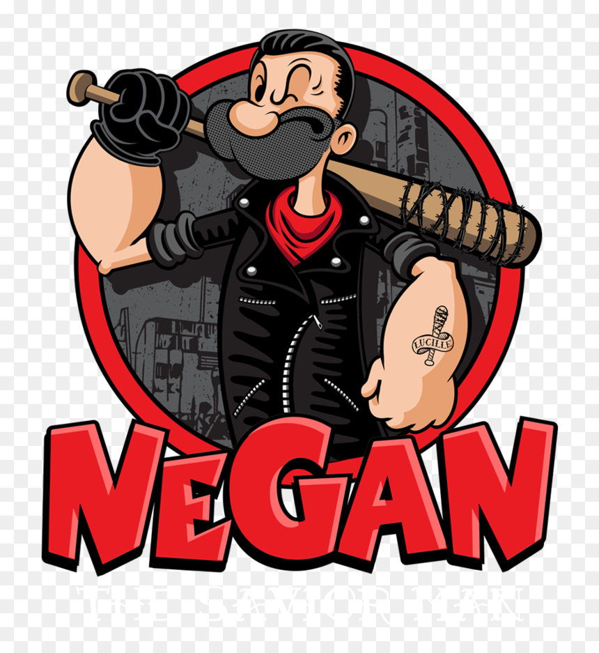 Popeye Negan , Transparent Cartoons - Popeye The Sailor Man Memes, HD Png Download - lucille png