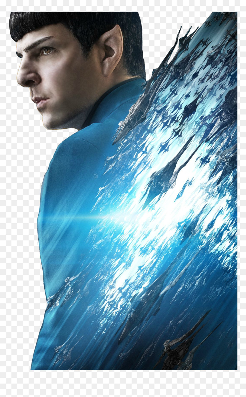 Blue,black Hair - Zachary Quinto Spock Star Trek, HD Png Download - hhh png