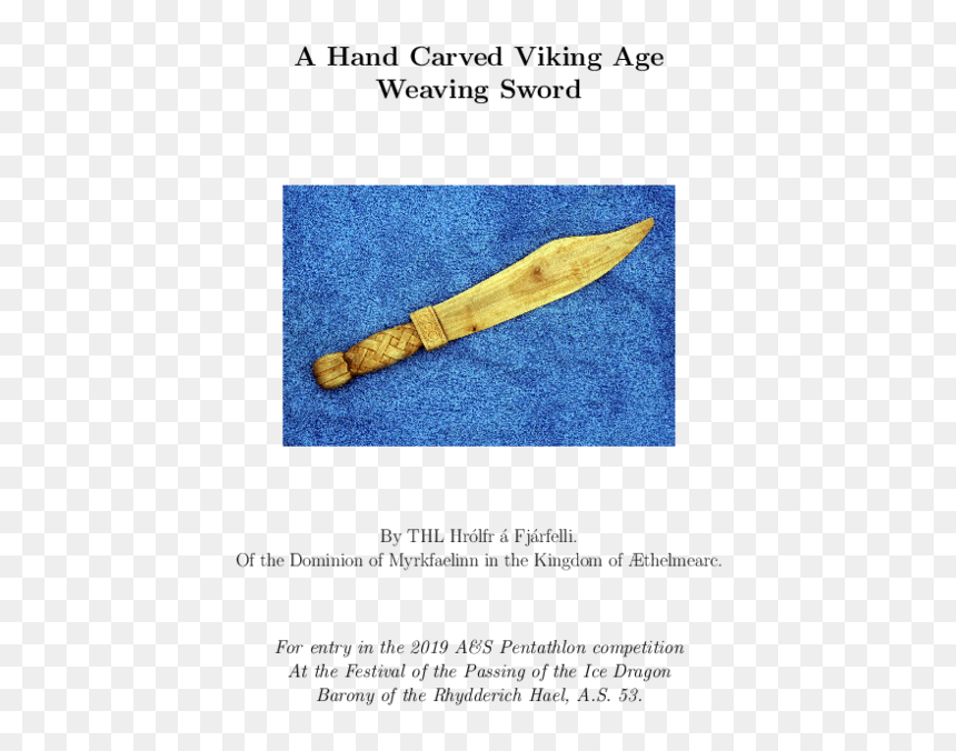 Weapon, HD Png Download - wooden sword png