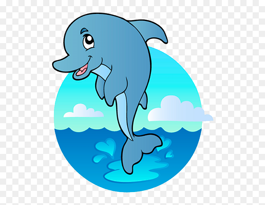 Under The Sea Animals Clip Art - Aquatic Animal, HD Png Download - delfin png