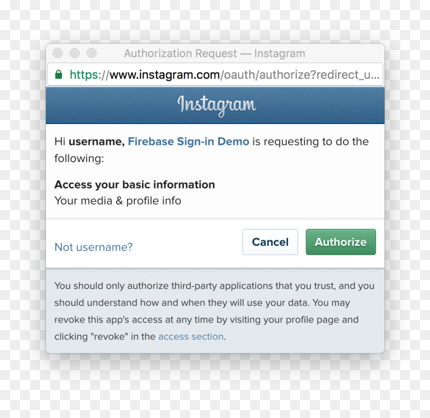 Upon Approval The User Is Redirect Back To The /instagram-callback - Instagram Authentication Api, HD Png Download - instagram app png