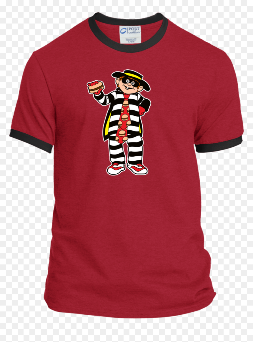 Hamburglar Pc54r Port Amp Co Ringer Tee , Png Download - Airwolf T Shirt, Transparent Png - hamburglar png