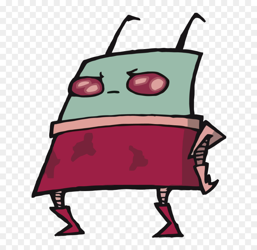 Transparent Germ Clipart - Invader Skoodge, HD Png Download - invader zim gir png