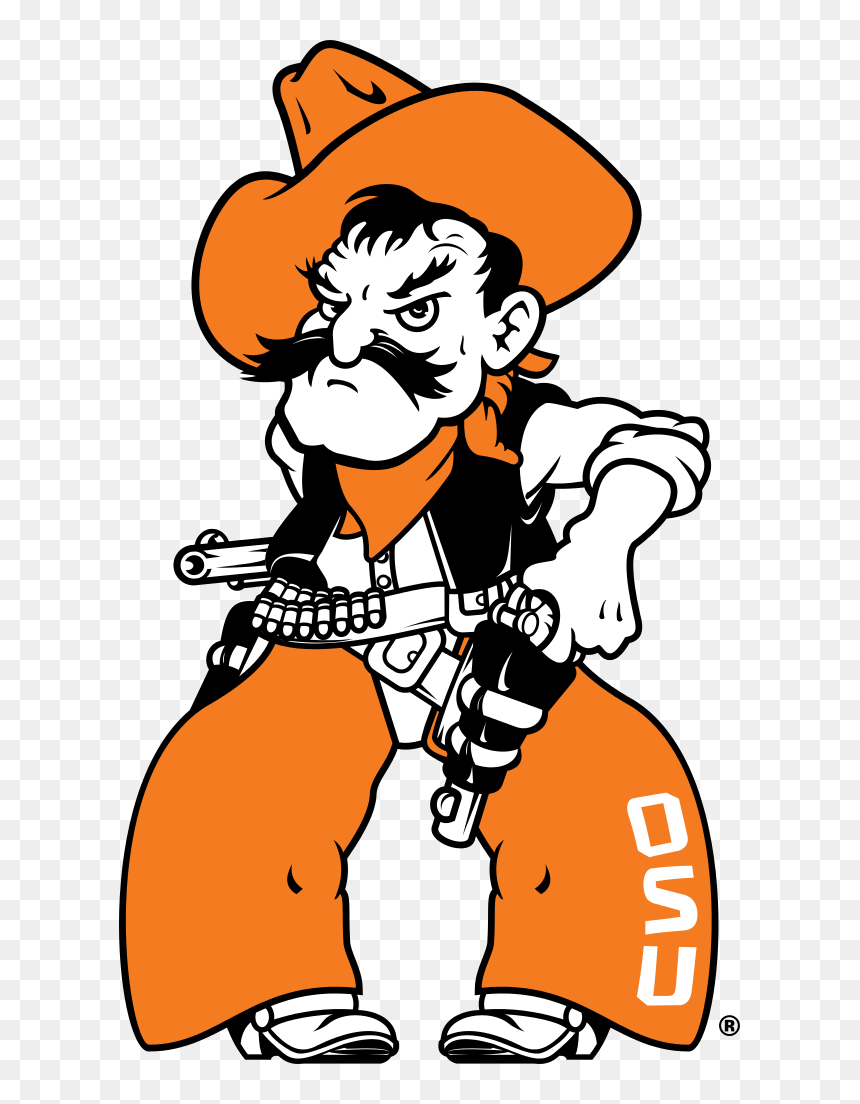 Pistol Pete Oklahoma State University, HD Png Download - oklahoma state university logo png