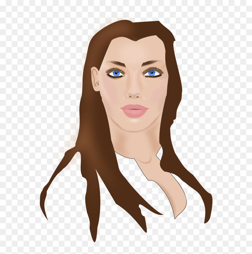 Baby Blues Clipart - Cartoon Character With Brown Hair And Brown Eyes Female, HD Png Download - blues png