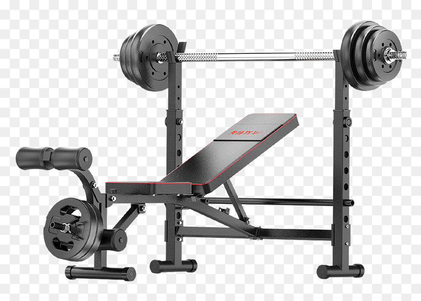 Multi Home Gym Equipment Adjustable Weightlifting Bench - Bench, HD Png Download - bench press png
