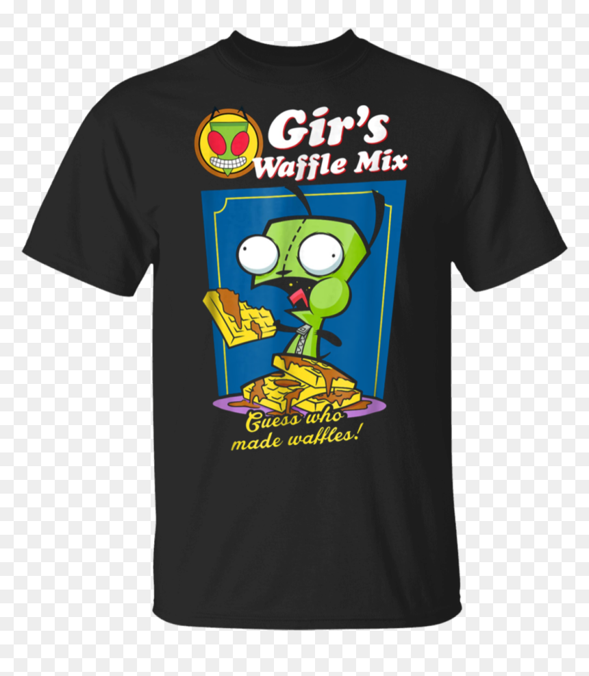 Invader Zim Shirt Waffles, HD Png Download - invader zim gir png