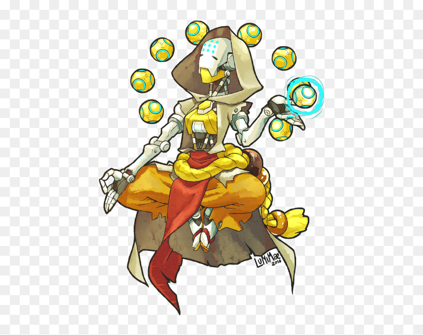 Zenyatta Genderbend - Zenyatta Png, Transparent Png - overwatch zenyatta png
