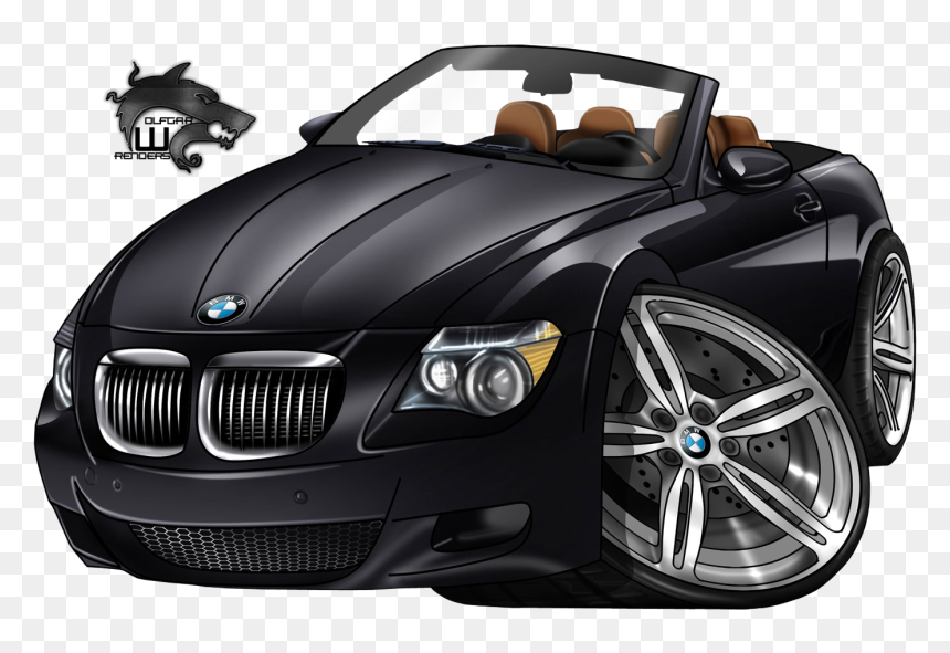 Car Caricatures, HD Png Download - bmw png