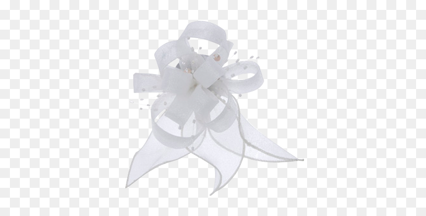 White Flower Ribbon Png, Transparent Png - black ribbon png