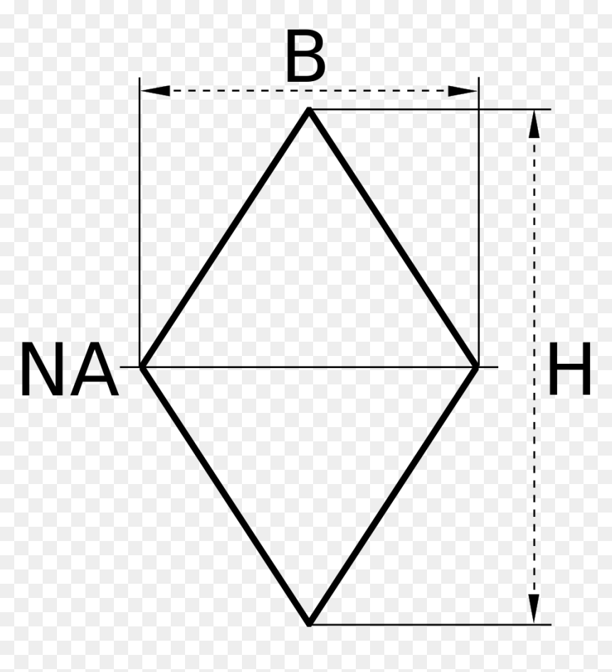 Second Moment Of Area Rhombus, HD Png Download - diamond shape png