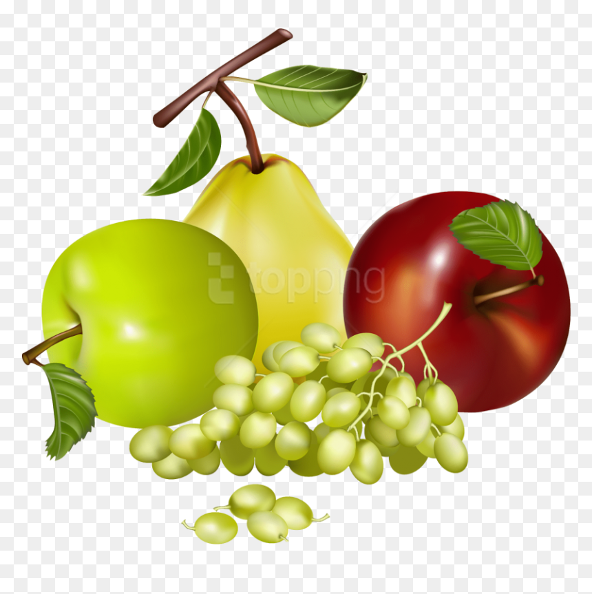 Mix Fruit Vector Png, Transparent Png - fruits png
