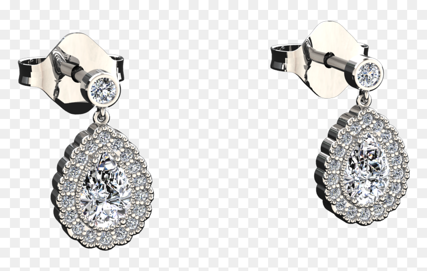 Earrings, HD Png Download - diamond shape png