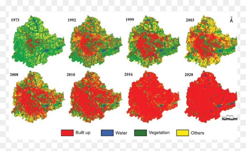 Vanishing Lakes In Bangalore, HD Png Download - tree plan png