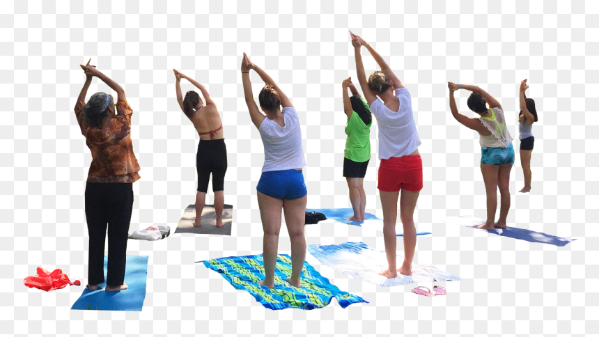 People Doing Yoga Png, Transparent Png - group of people png