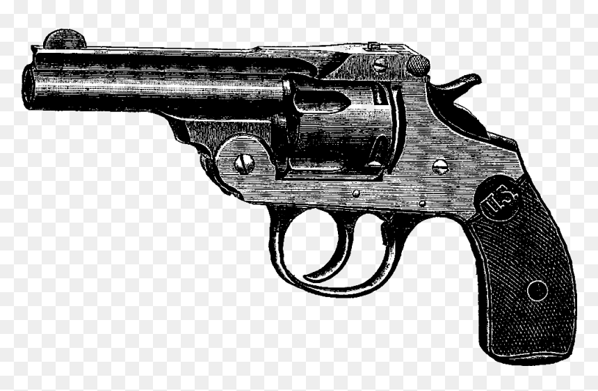 Vintage Gun Transparent Png, Png Download - revolver png