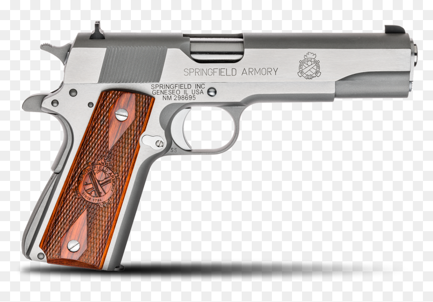 Springfield Mil Spec 1911, HD Png Download - revolver png