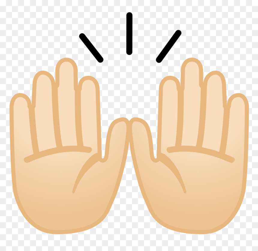 Mãos Pra Cima Emoji, HD Png Download - hand emoji png