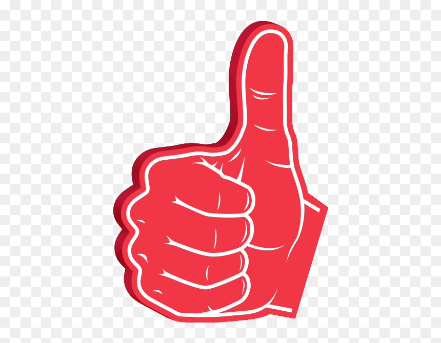 Foam Hand Png, Transparent Png - hand emoji png