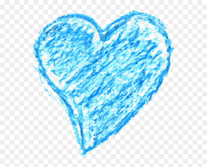 Heart Blue Png Transparent, Png Download - human heart png