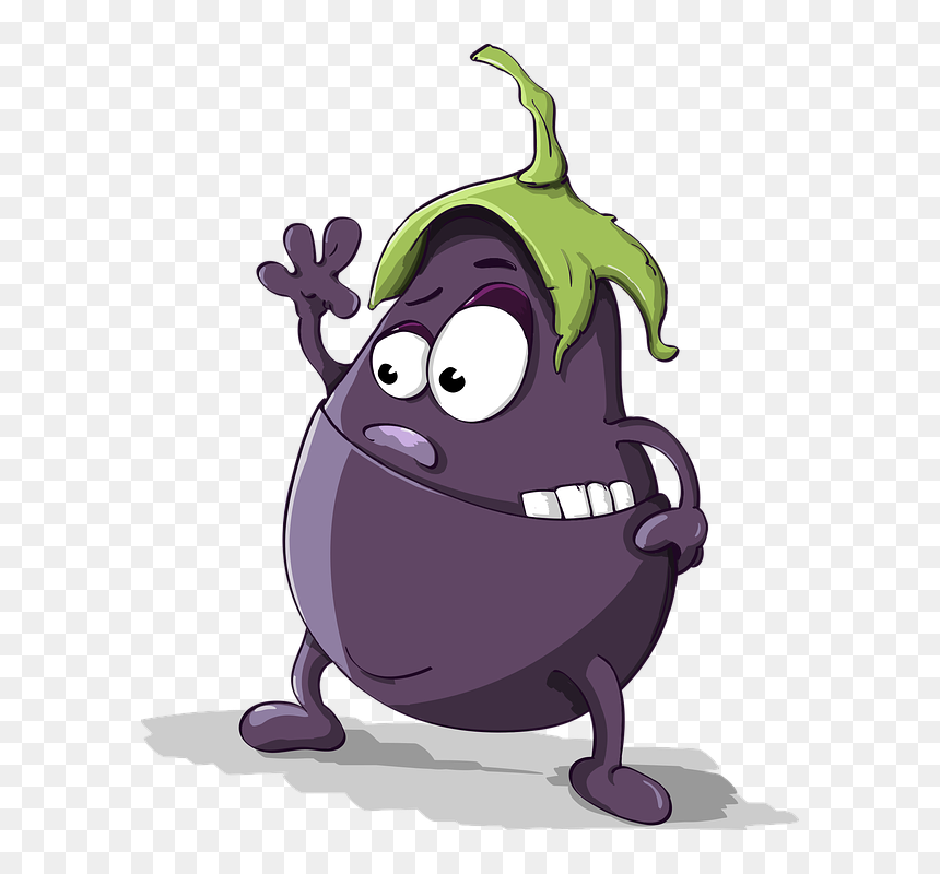 Cartoon, HD Png Download - eggplant png