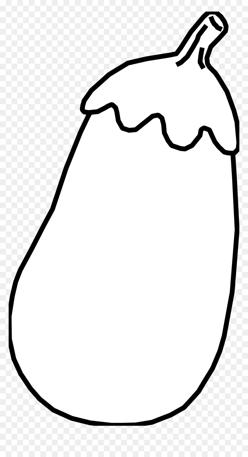 Black And White Vegetables, HD Png Download - eggplant png
