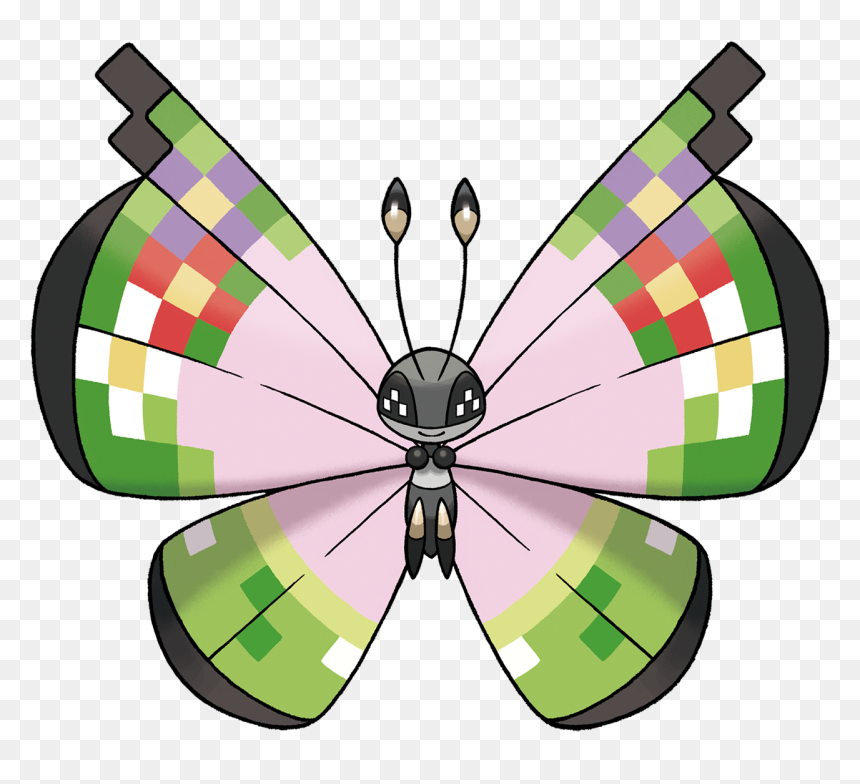 Pokemon Vivillon Fancy, HD Png Download - ninjask png